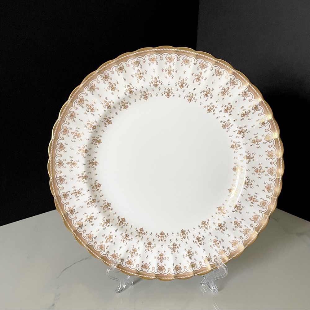 Fleur De Lys Gold Dinner Plate by Spode